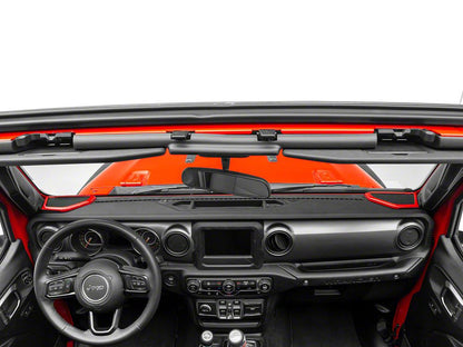RedRock Pillar and Roof Speaker Trim; Red (18-23 Jeep Wrangler JL)