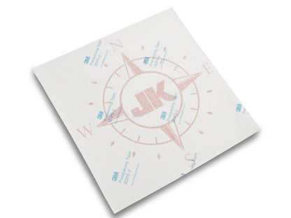 Jeep Licensed by RedRock Compass Decal with JK Logo; Red (07-18 Jeep Wrangler JK)