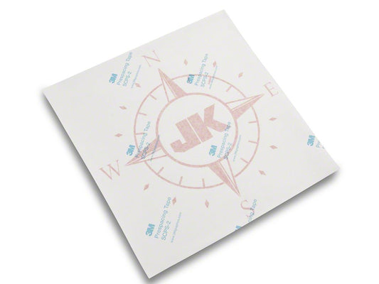 Jeep Licensed by RedRock Compass Decal with JK Logo; Red (07-18 Jeep Wrangler JK)
