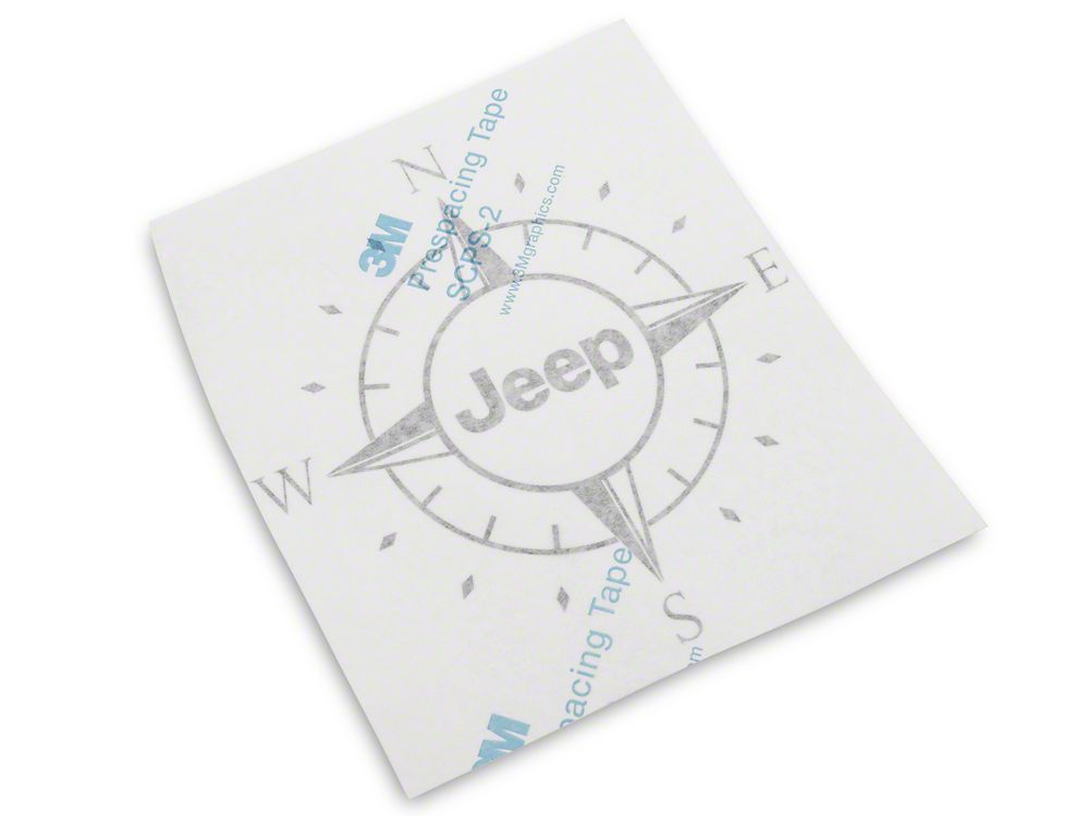 Jeep Licensed by RedRock Small Compass Decal with Jeep Logo; Black (07-18 Jeep Wrangler JK)