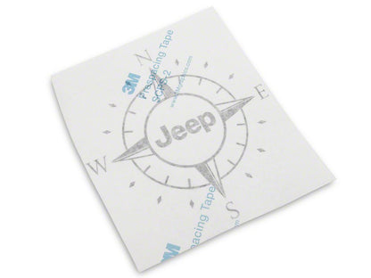 Jeep Licensed by RedRock Small Compass Decal with Jeep Logo; Black (07-18 Jeep Wrangler JK)