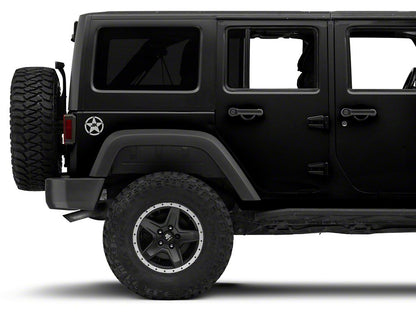 Jeep Licensed by RedRock JK Star Accent Decal; Silver (07-18 Jeep Wrangler JK)