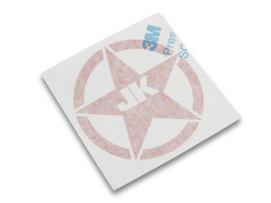 Jeep Licensed by RedRock JK Star Accent Decal; Red (07-18 Jeep Wrangler JK)