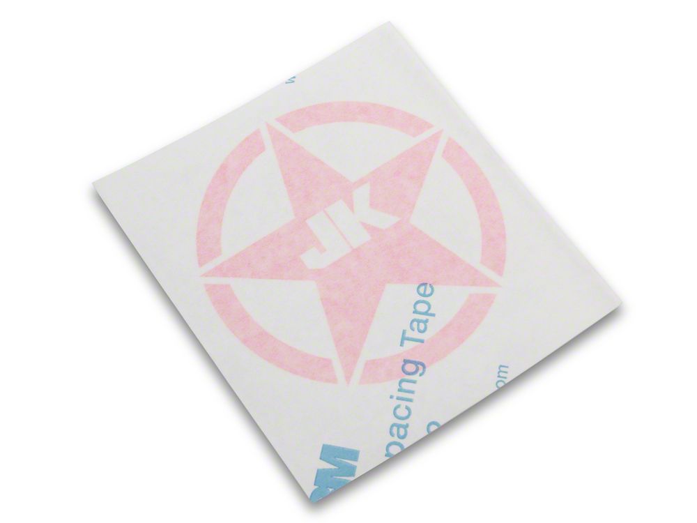 Jeep Licensed by RedRock JK Star Accent Decal; Pink (07-18 Jeep Wrangler JK)