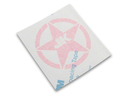 Jeep Licensed by RedRock JK Star Accent Decal; Pink (07-18 Jeep Wrangler JK)