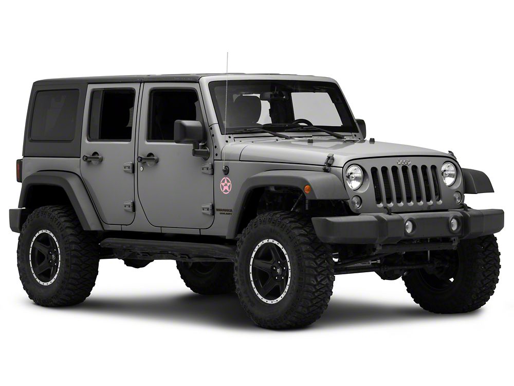 Jeep Licensed by RedRock JK Star Accent Decal; Pink (07-18 Jeep Wrangler JK)