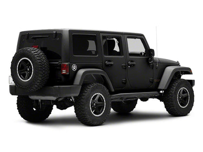 Jeep Licensed by RedRock Jeep Star Accent Decal; Silver (07-18 Jeep Wrangler JK)