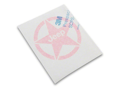 Jeep Licensed by RedRock Jeep Star Accent Decal; Pink (07-18 Jeep Wrangler JK)