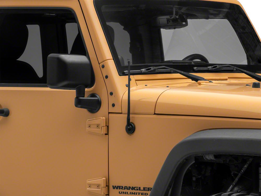 Jeep Licensed by RedRock 13-Inch Trail Antenna with Molded Jeep Logo (07-23 Jeep Wrangler JK & JL)