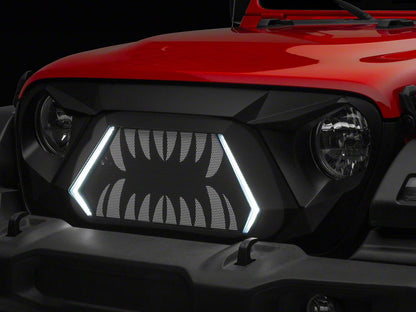 RedRock Open Wide Grille with LED DRL (18-25 Jeep Wrangler JL w/o TrailCam)