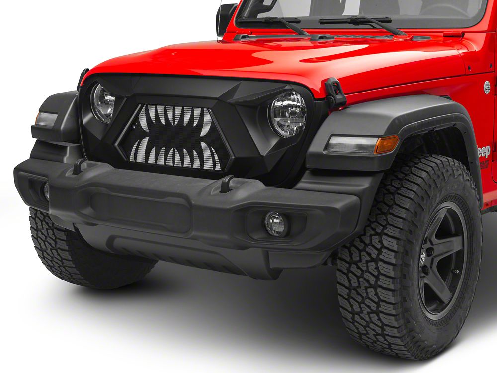 RedRock Open Wide Grille with LED DRL (18-25 Jeep Wrangler JL w/o TrailCam)