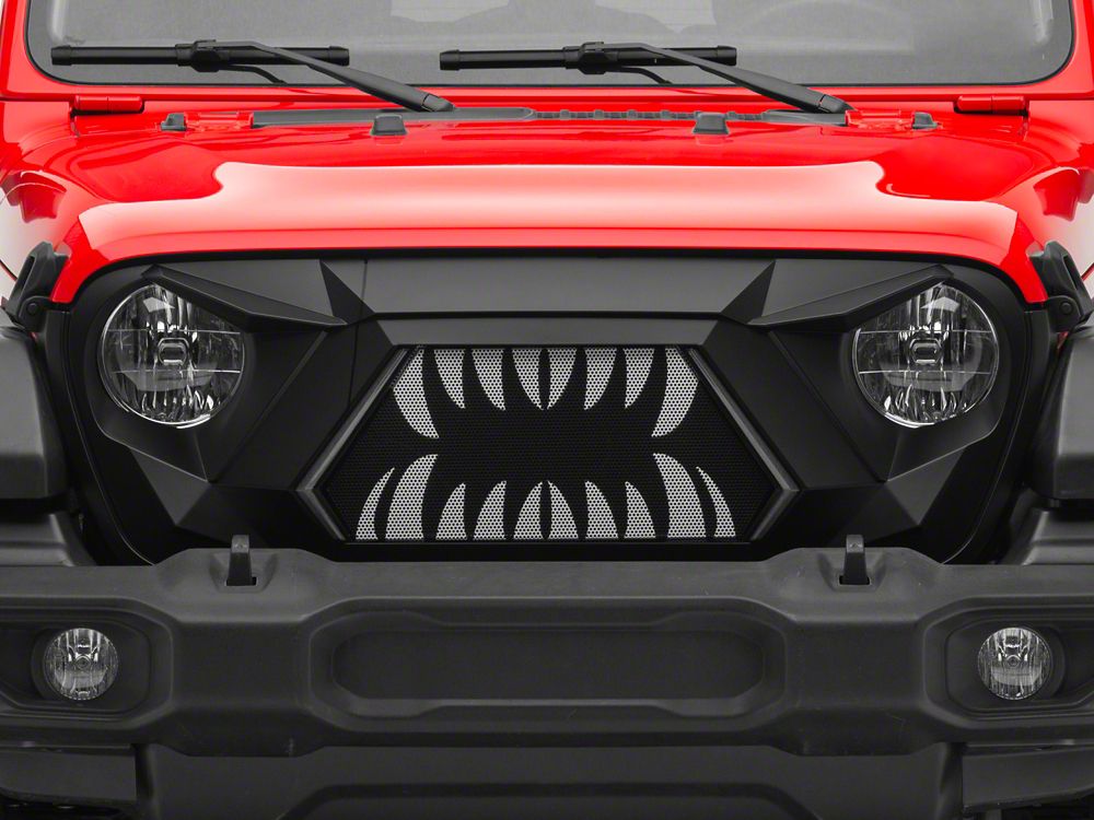 RedRock Open Wide Grille with LED DRL (18-25 Jeep Wrangler JL w/o TrailCam)