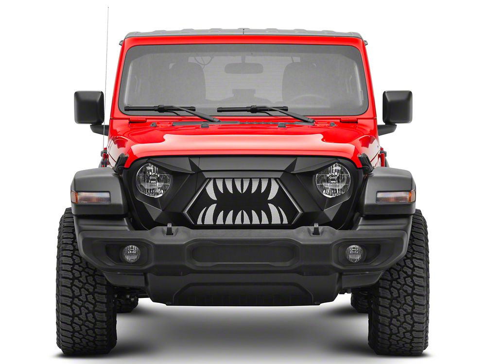 RedRock Open Wide Grille with LED DRL (18-25 Jeep Wrangler JL w/o TrailCam)