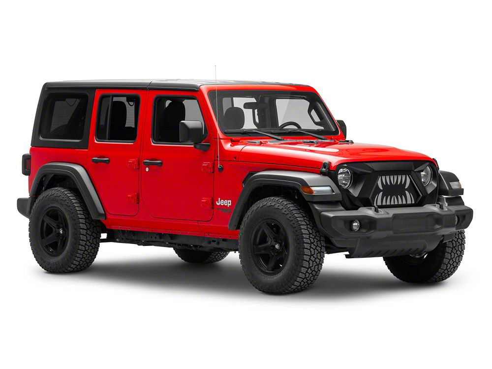 RedRock Open Wide Grille with LED DRL (18-25 Jeep Wrangler JL w/o TrailCam)
