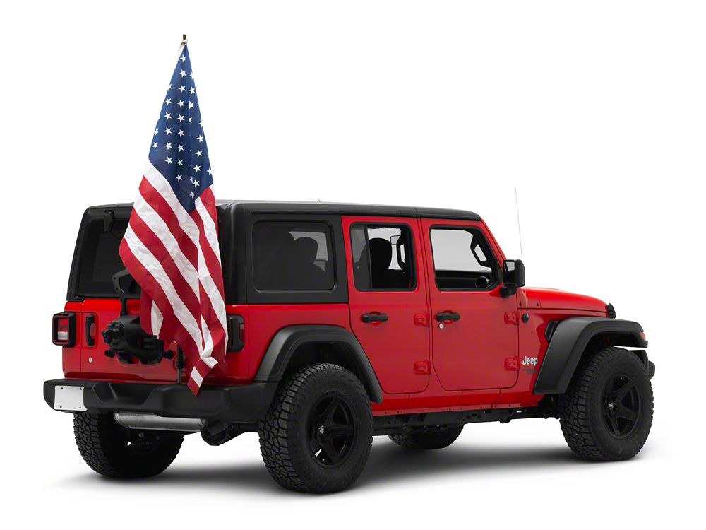 RedRock Tailgate Mounted Flag and Antenna Holder (18-25 Jeep Wrangler JL)