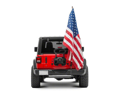 RedRock Tailgate Mounted Flag and Antenna Holder (18-25 Jeep Wrangler JL)