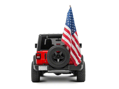 RedRock Tailgate Mounted Flag and Antenna Holder (18-25 Jeep Wrangler JL)