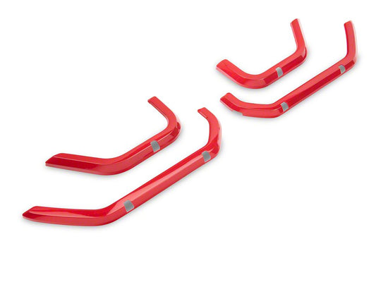 RedRock Door Storage Net Trim; Red (18-25 Jeep Wrangler JL)
