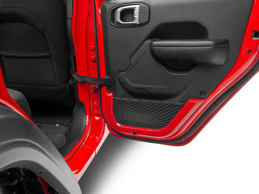 RedRock Door Storage Net Trim; Red (18-25 Jeep Wrangler JL)