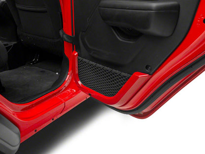 RedRock Door Storage Net Trim; Red (18-25 Jeep Wrangler JL)