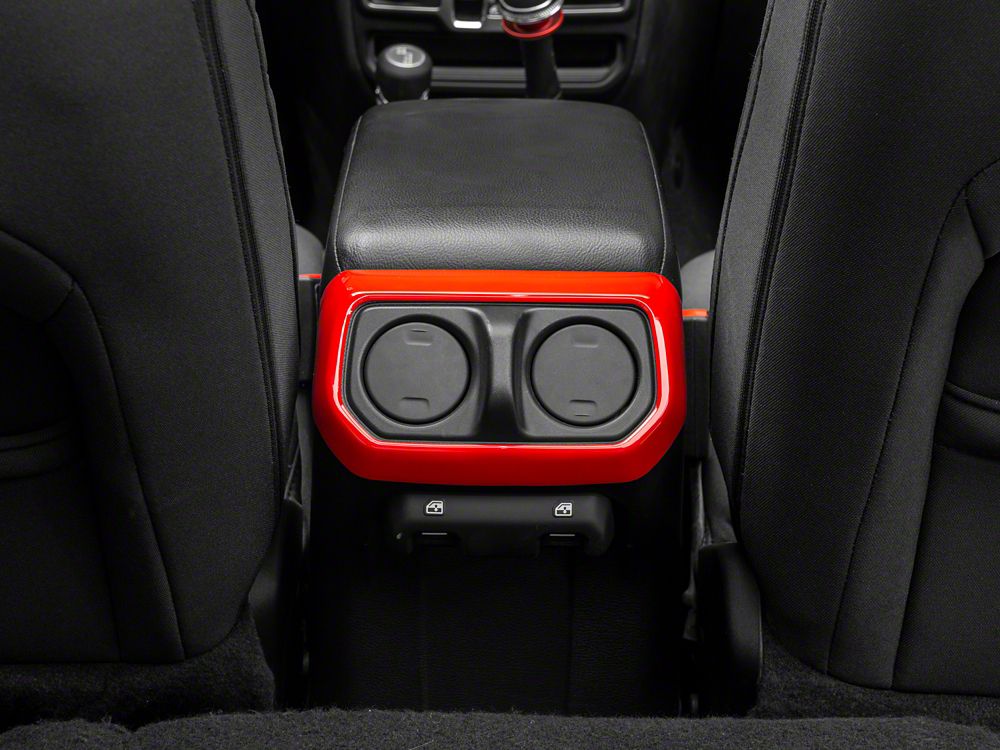 RedRock Rear Vent Outlet Trim; Red (18-25 Jeep Wrangler JL)