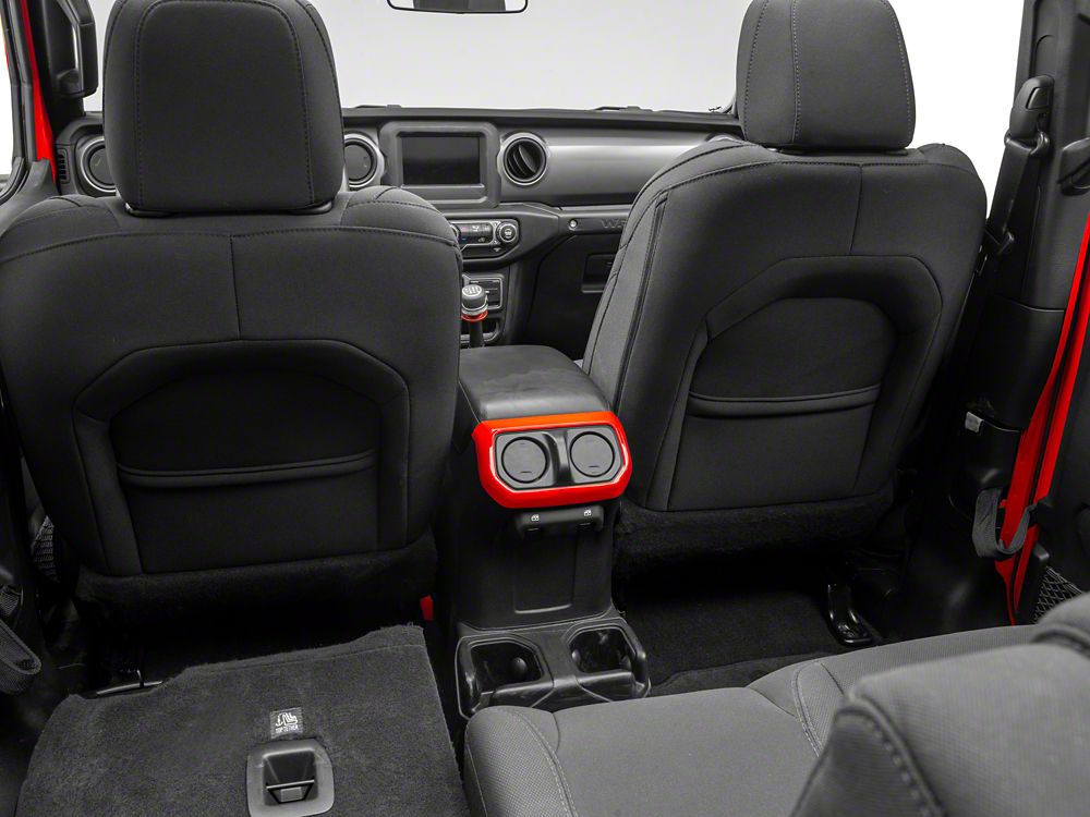 RedRock Rear Vent Outlet Trim; Red (18-25 Jeep Wrangler JL)