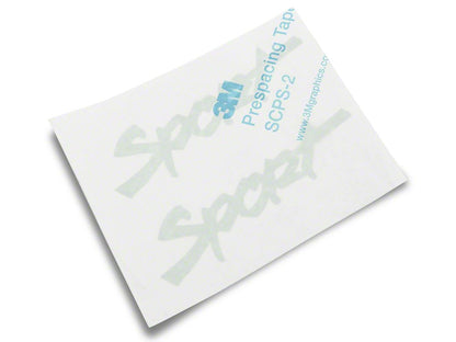 Jeep Licensed by RedRock Sport Script Side Logo Decal; Matte Black (87-18 Jeep Wrangler YJ, TJ & JK)
