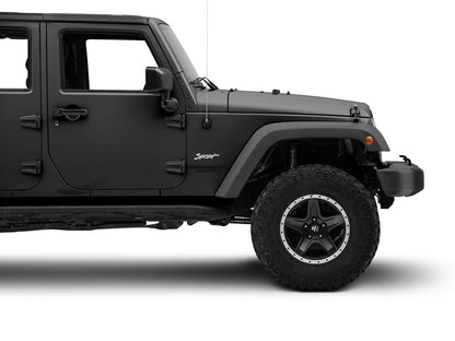Jeep Licensed by RedRock Sport Script Side Logo Decal; Silver (87-18 Jeep Wrangler YJ, TJ & JK)