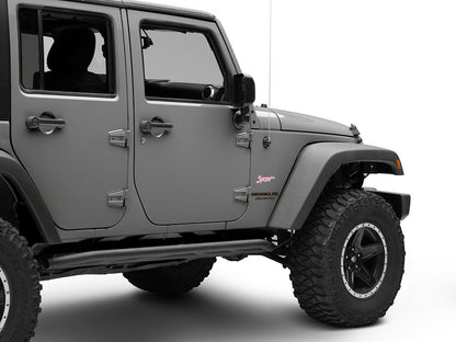 Jeep Licensed by RedRock Sport Script Side Logo Decal; Pink (87-18 Jeep Wrangler YJ, TJ & JK)