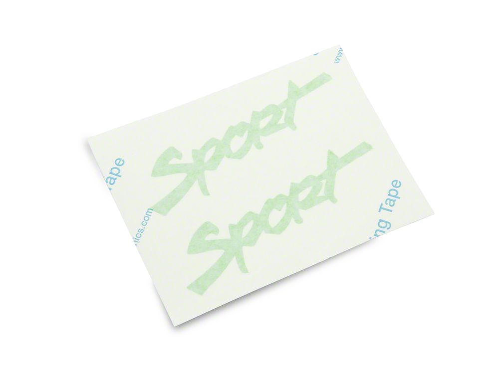 Jeep Licensed by RedRock Sport Script Side Logo Decal; Lime Green (87-18 Jeep Wrangler YJ, TJ & JK)
