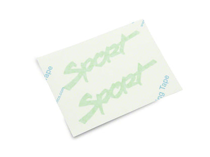 Jeep Licensed by RedRock Sport Script Side Logo Decal; Lime Green (87-18 Jeep Wrangler YJ, TJ & JK)