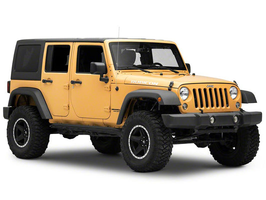 Jeep Licensed by RedRock Rubicon Hood Logo Decal; Silver (07-18 Jeep Wrangler JK)