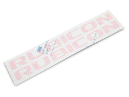 Jeep Licensed by RedRock Rubicon Hood Logo Decal; Pink (07-18 Jeep Wrangler JK)