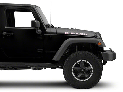 Jeep Licensed by RedRock Rubicon Hood Logo Decal; Pink (07-18 Jeep Wrangler JK)