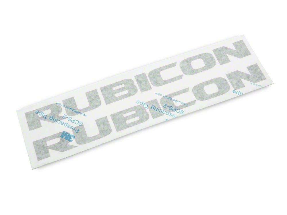 Jeep Licensed by RedRock Rubicon Hood Logo Decal; Red and Black (07-18 Jeep Wrangler JK)