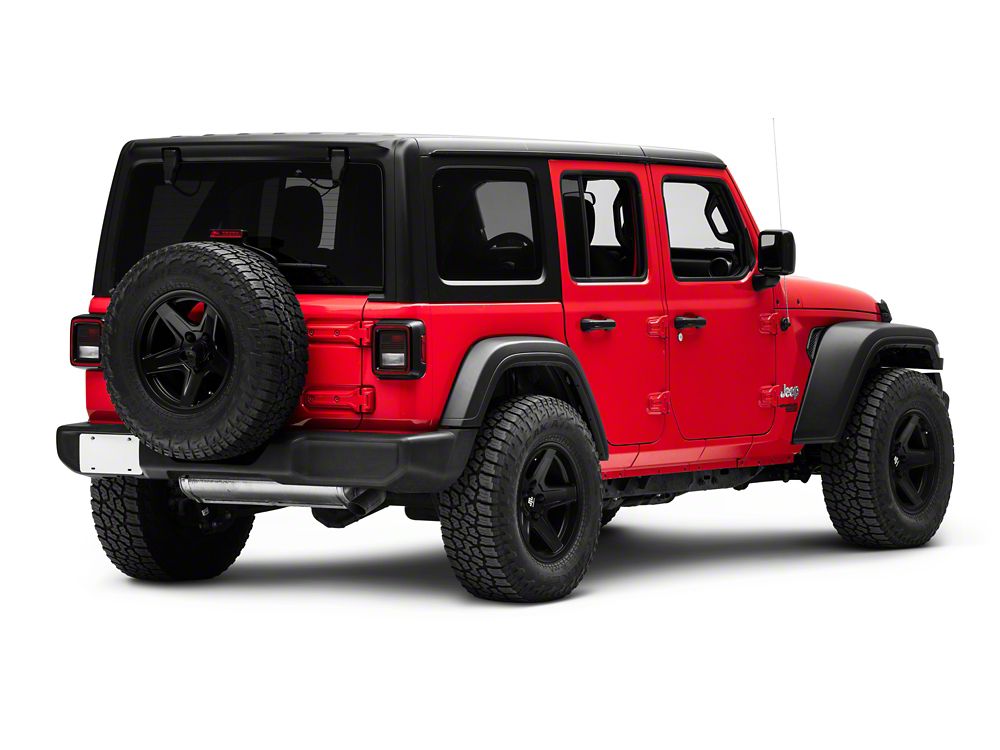 RedRock Tail Light Guards; USA Flag (18-25 Jeep Wrangler JL w/ Factory Halogen Tail Lights)