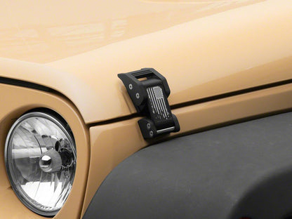 RedRock V2 Old Glory Billet Hood Catch Kit (07-18 Jeep Wrangler JK)