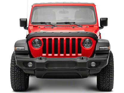 RedRock Hood Protector; Black (18-25 Jeep Wrangler JL, Excluding Rubicon 392)