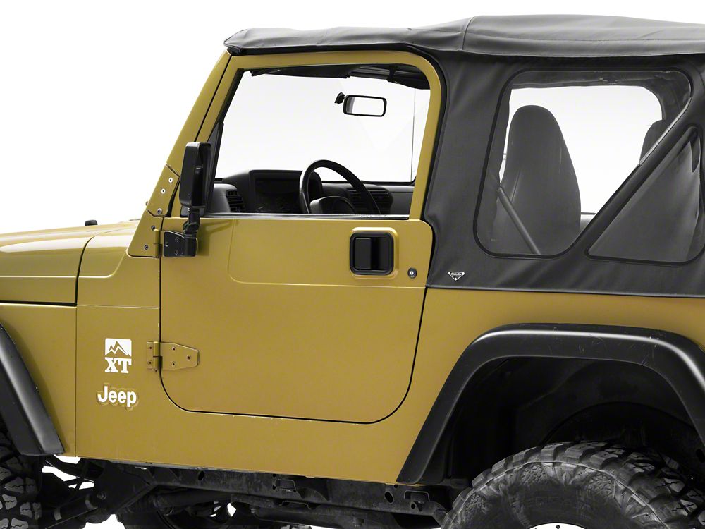 RedRock Paddle Door Handle; Driver Side; Black (76-06 Jeep CJ7, Wrangler YJ & TJ)