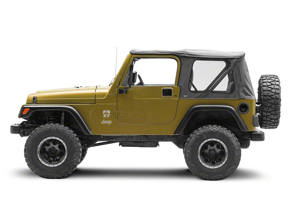 RedRock Paddle Door Handle; Driver Side; Black (76-06 Jeep CJ7, Wrangler YJ & TJ)