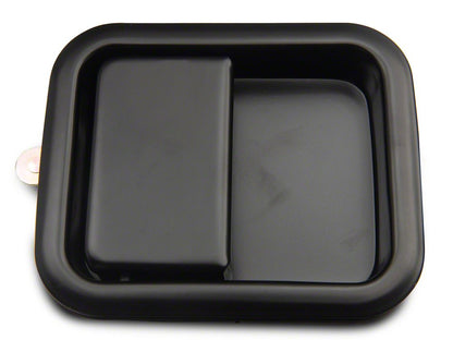 RedRock Paddle Door Handle; Passenger Side; Black (76-06 Jeep CJ7, Wrangler YJ & TJ)