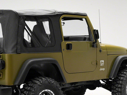 RedRock Paddle Door Handle; Passenger Side; Black (76-06 Jeep CJ7, Wrangler YJ & TJ)