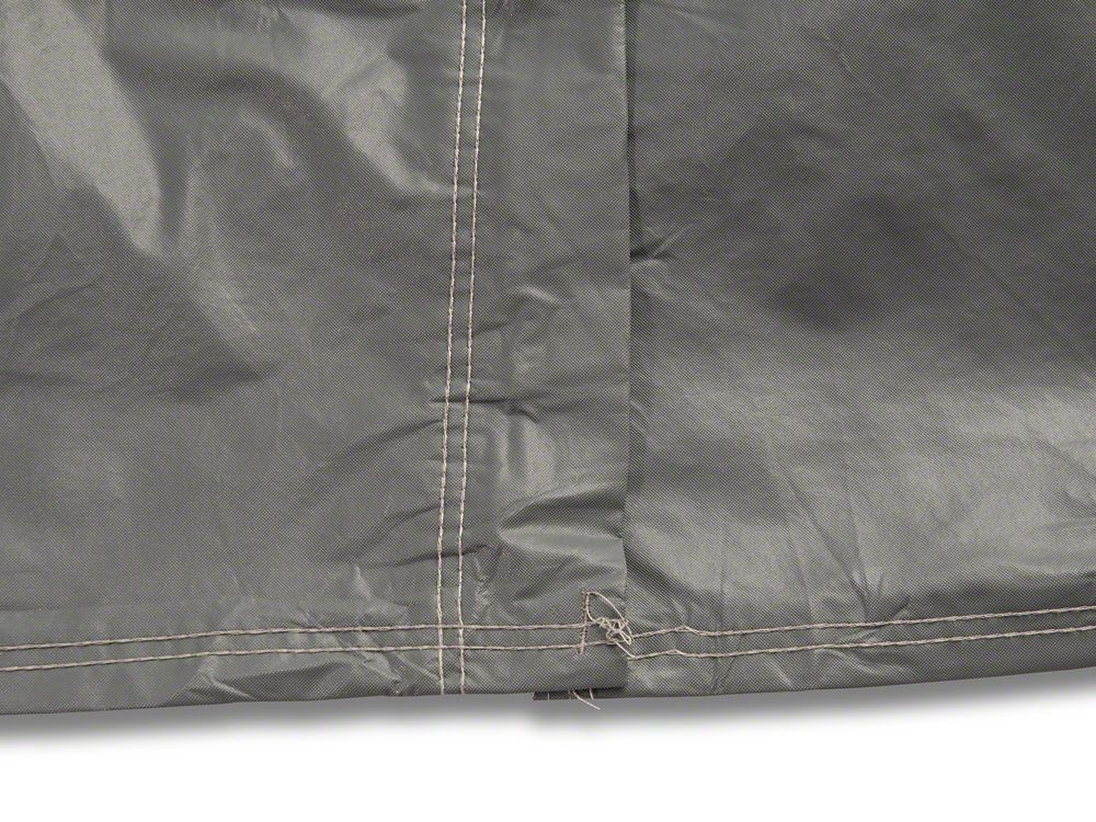 RedRock 4-Layer Breathable Full Car Cover; Gray (07-25 Jeep Wrangler JK & JL 2-Door)