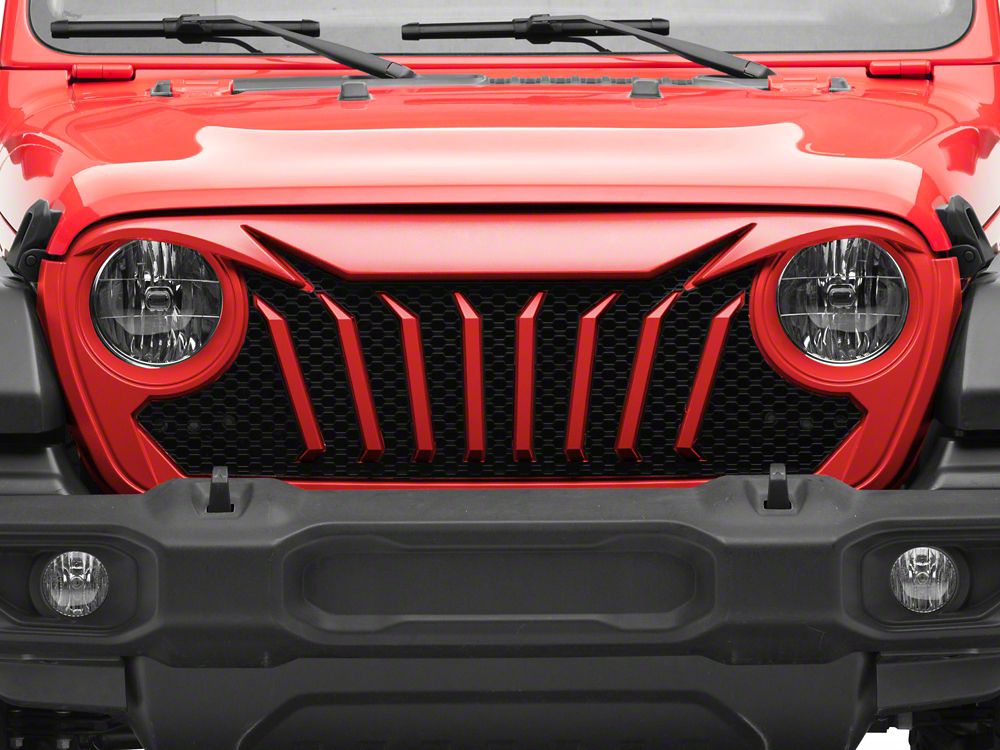 RedRock Titus Grille; Unpainted (18-25 Jeep Wrangler JL w/o TrailCam)