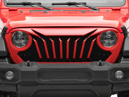 RedRock Titus Grille; Unpainted (18-25 Jeep Wrangler JL w/o TrailCam)