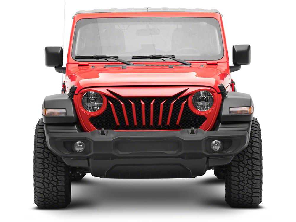 RedRock Titus Grille; Unpainted (18-25 Jeep Wrangler JL w/o TrailCam)