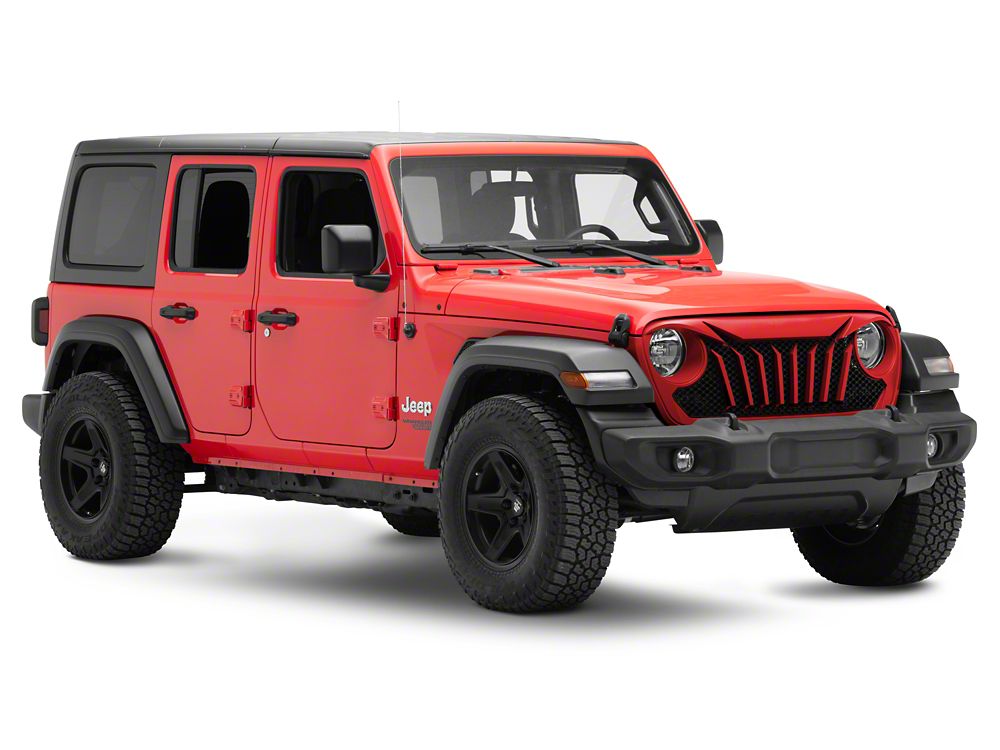 RedRock Titus Grille; Unpainted (18-25 Jeep Wrangler JL w/o TrailCam)