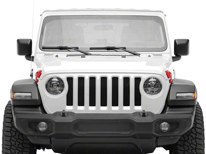 RedRock Hood Latches; Red (07-25 Jeep Wrangler JK & JL)