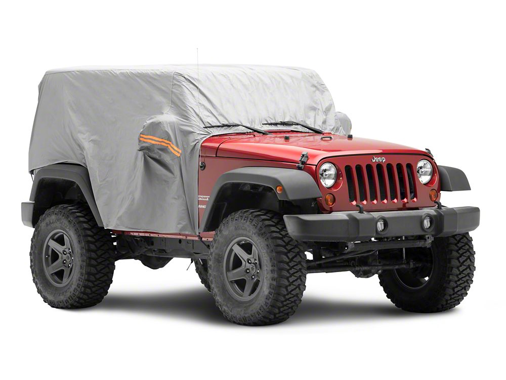 RedRock 4-Layer Breathable Cab Cover; Gray (07-18 Jeep Wrangler JK 2-Door)