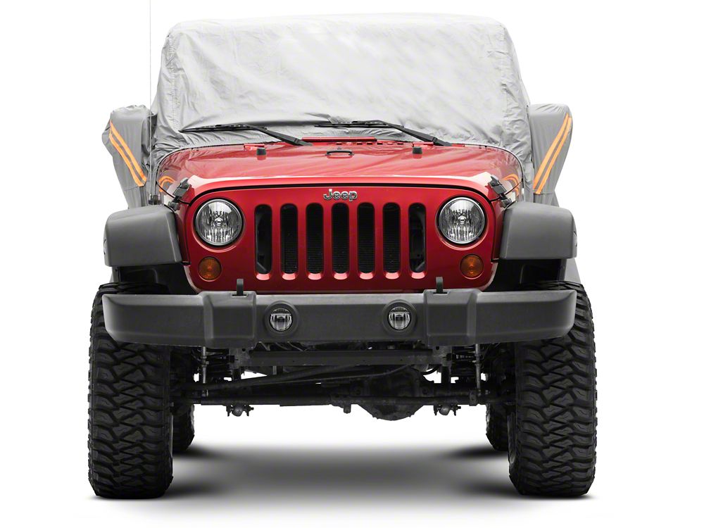 RedRock 4-Layer Breathable Cab Cover; Gray (07-18 Jeep Wrangler JK 2-Door)